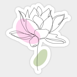 Pink Flower Sticker